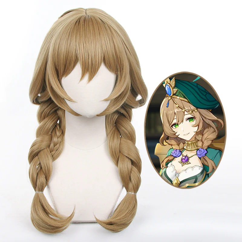 Genshin Impact Lisa A Sobriquet Under Shade Cosplay Wig