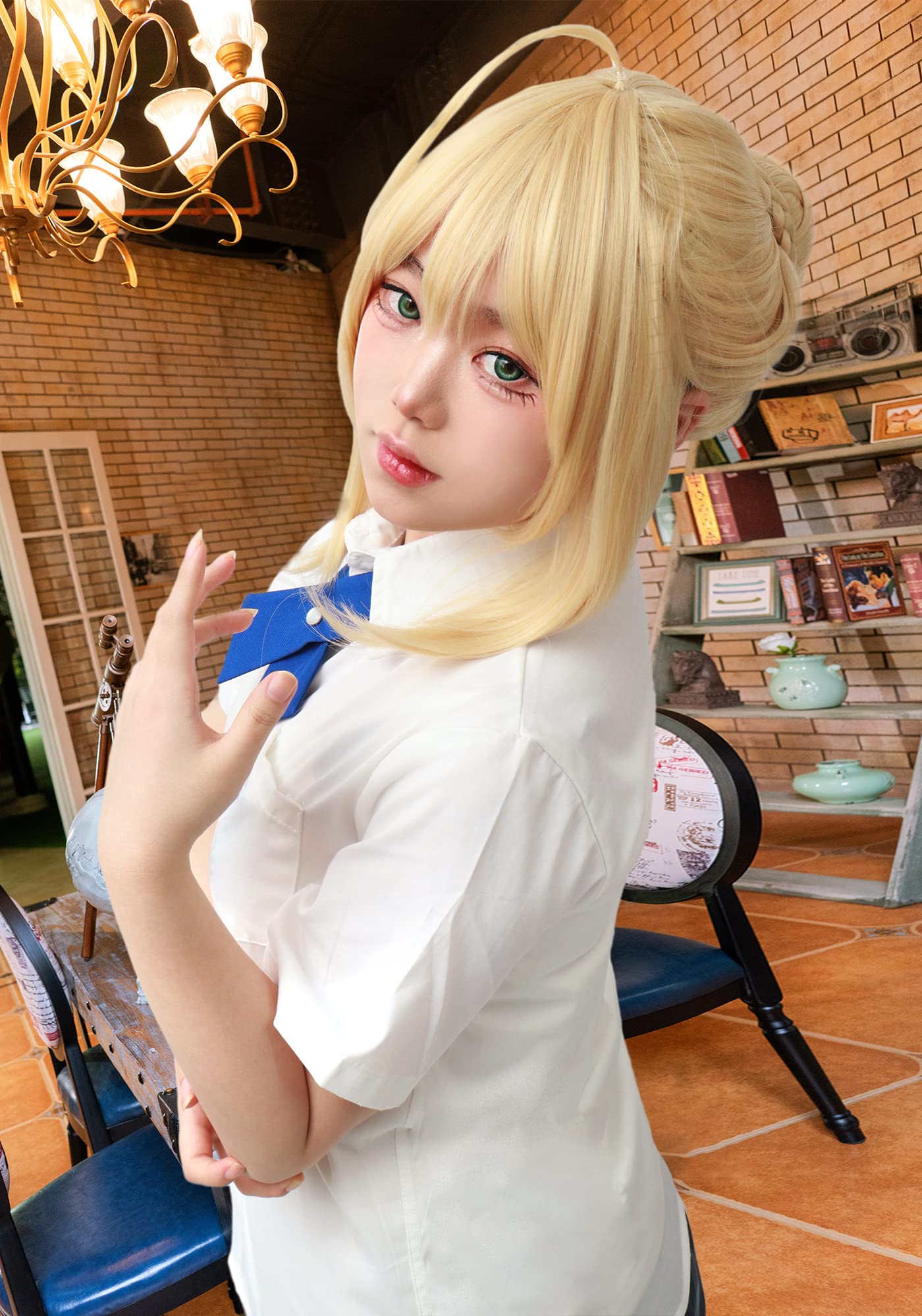 Fate / Zero Stay Night- Saber Artoria Pendragon - Peluca de cosplay