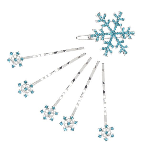 Frozen Elsa Snow Flakes Premium Hair Clips