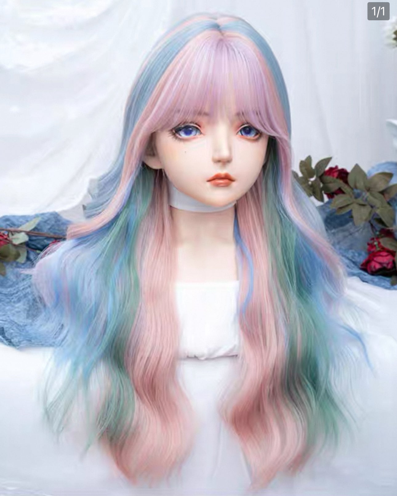 Rainbow Lollipop Long Wavy Lolita Hair Wig