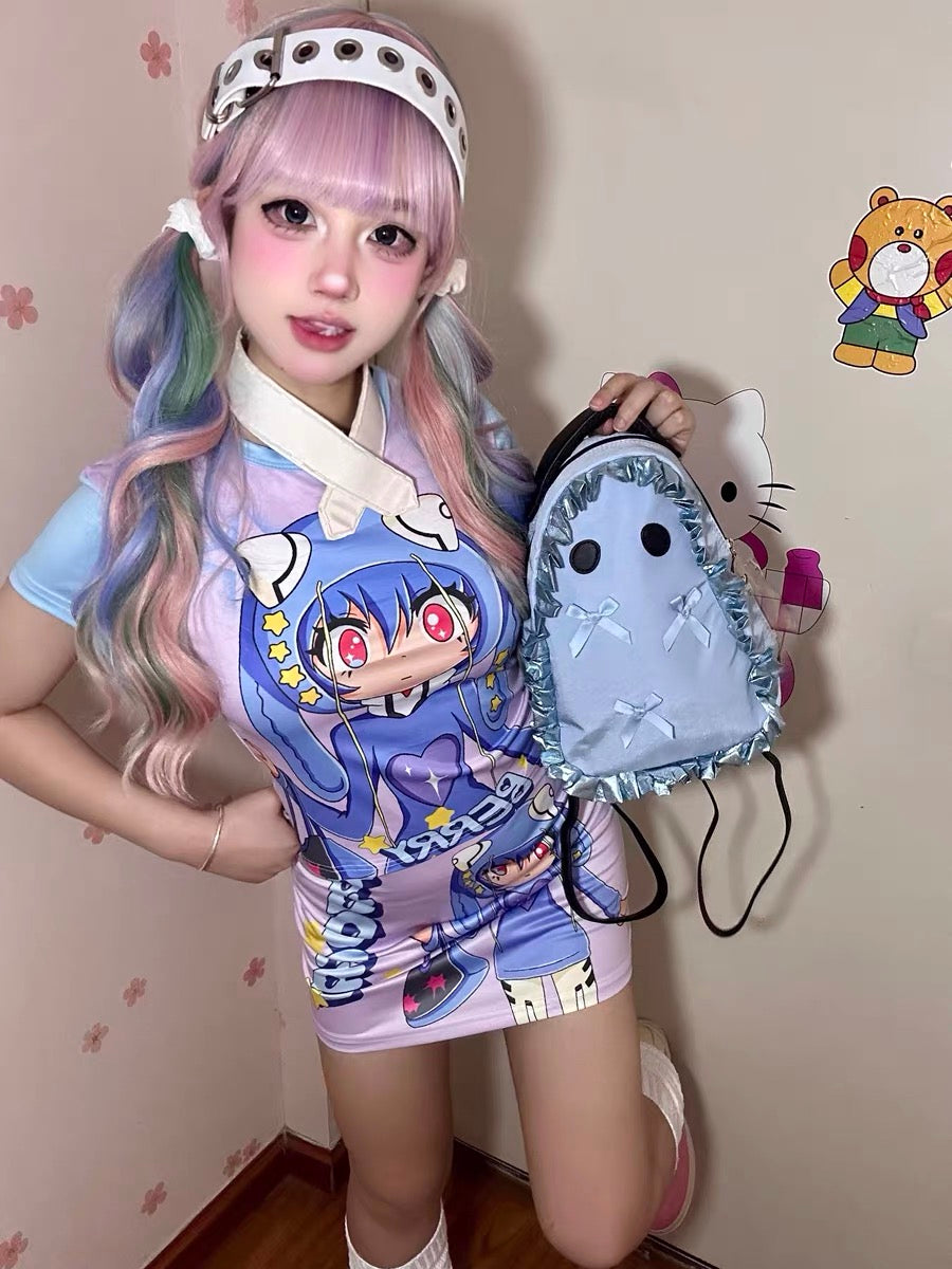 Rainbow Lollipop Long Wavy Lolita Hair Wig