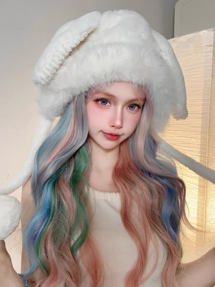 Rainbow Lollipop Long Wavy Lolita Hair Wig