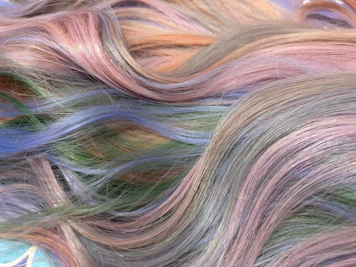 Rainbow Lollipop Long Wavy Lolita Hair Wig