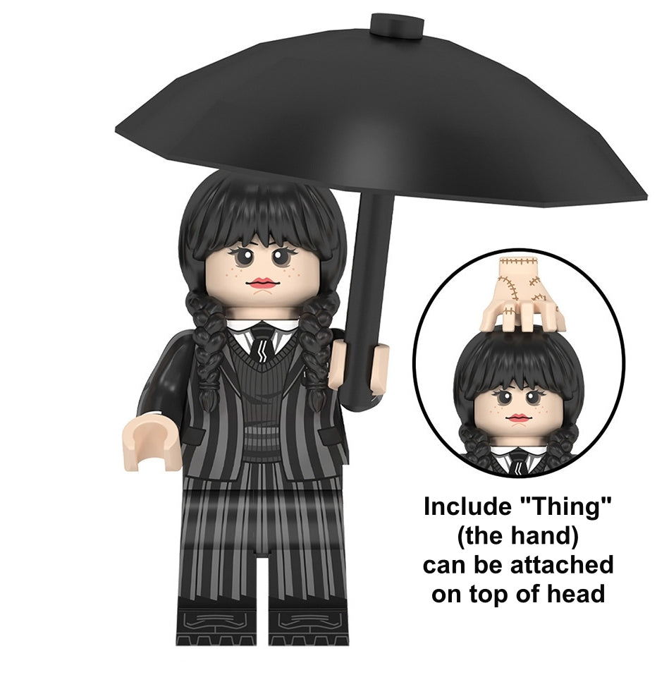Miércoles Addams Lego Minifigura
