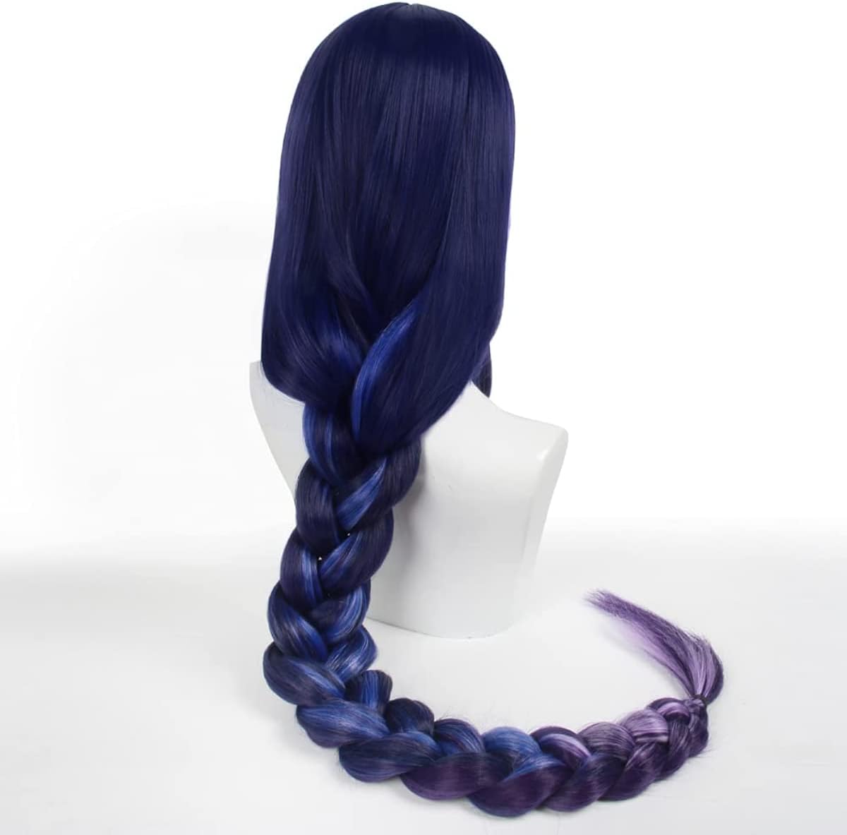 Genshin Impact-Peluca de pelo Keqing Cosplay