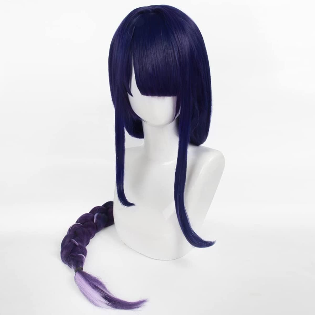 Genshin Impact-Peluca de pelo Keqing Cosplay