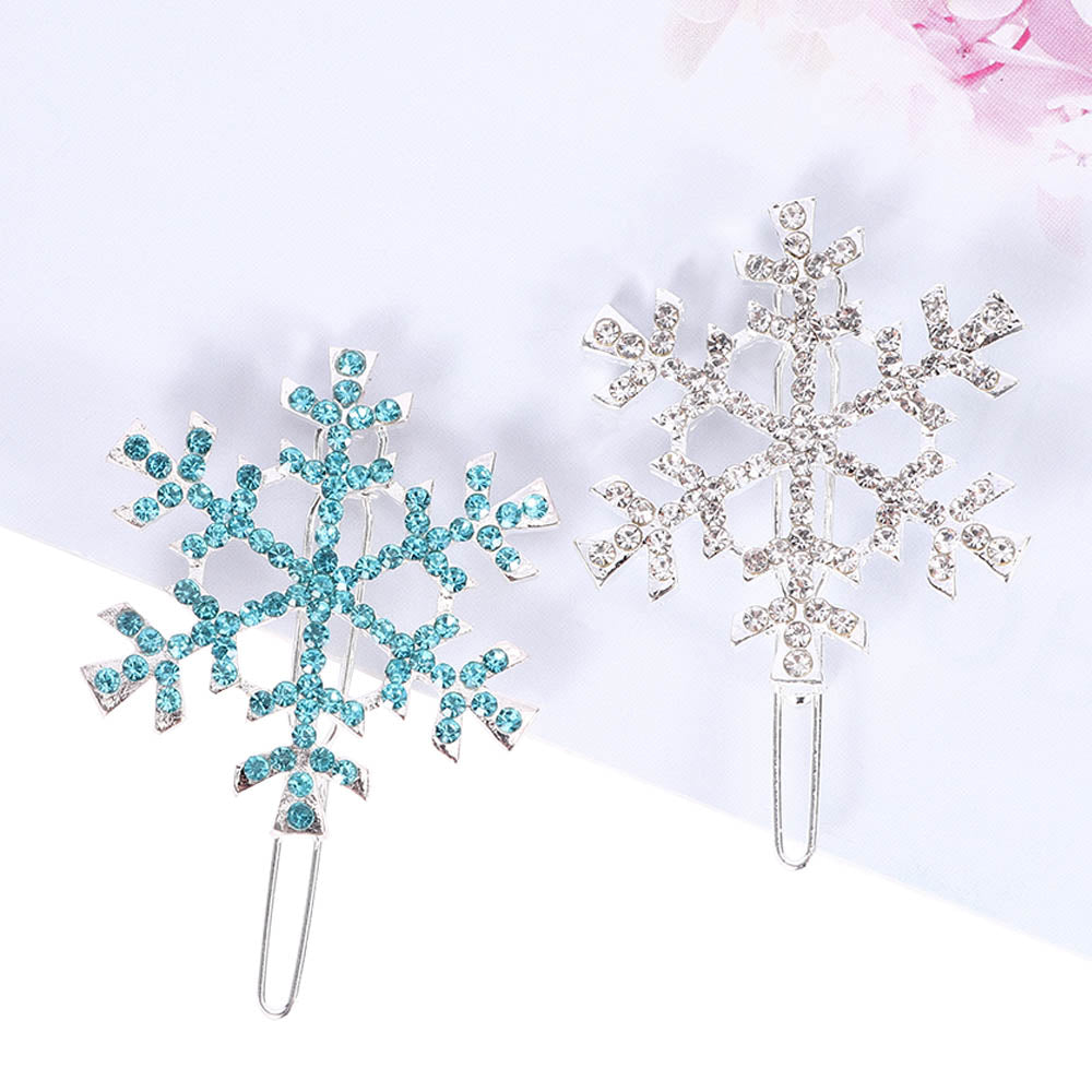 Frozen Elsa Snow Flakes Premium Hair Clips