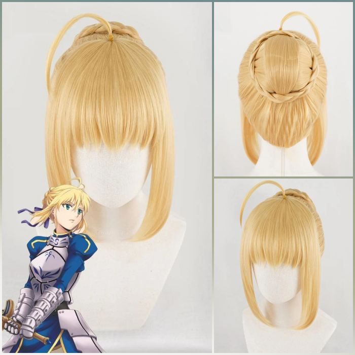 Fate / Zero Stay Night- Saber Artoria Pendragon - Peluca de cosplay