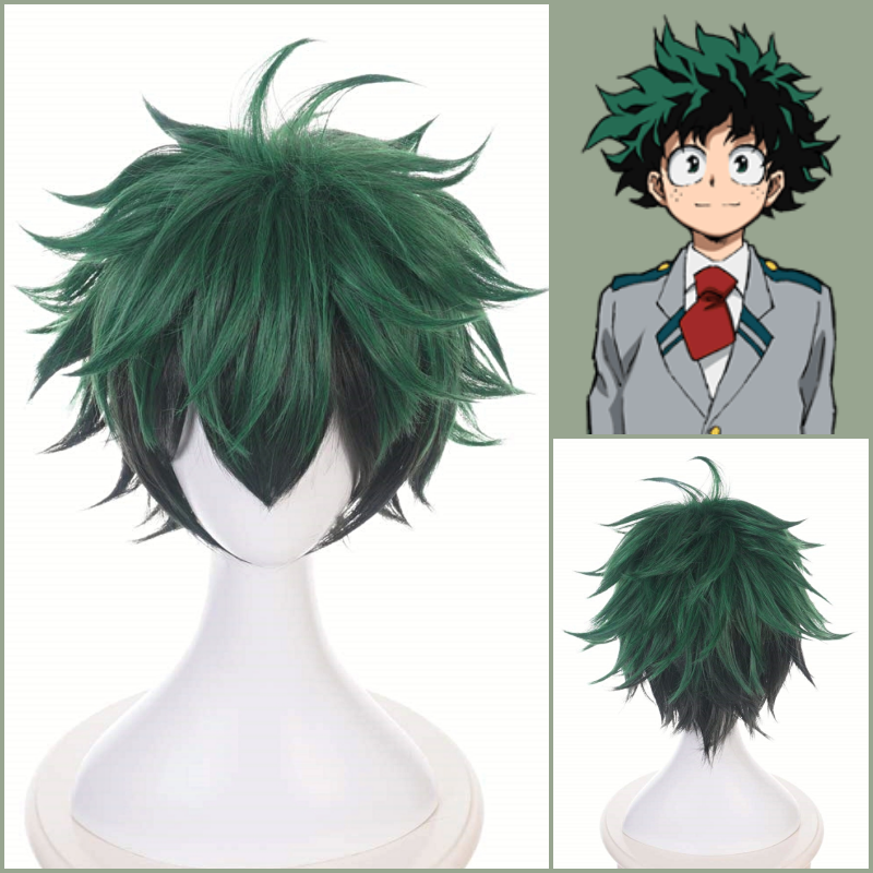 My Hero Academia - Izuku Midoriya Deku - Peluca de cosplay