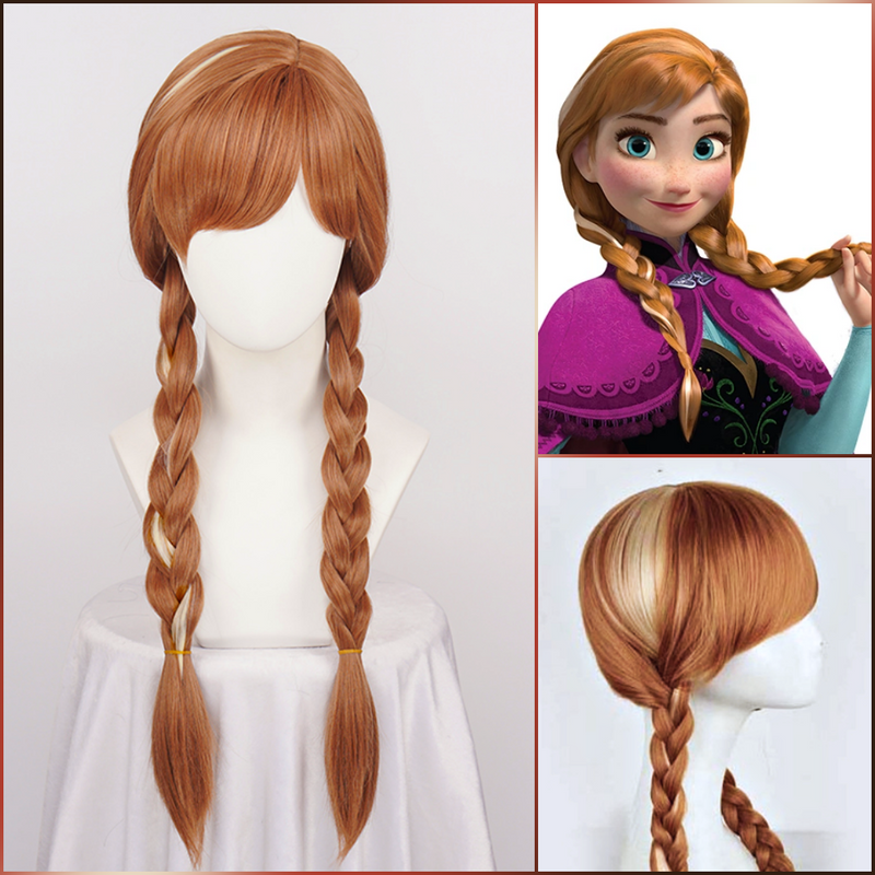 Frozen Princess Anna Premium Children Cosplay Hair Wig