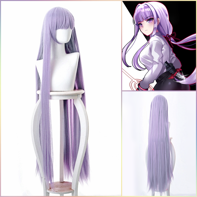 Danganronpa Kyoko Kirigiri Silver Purple Long Hair Wig