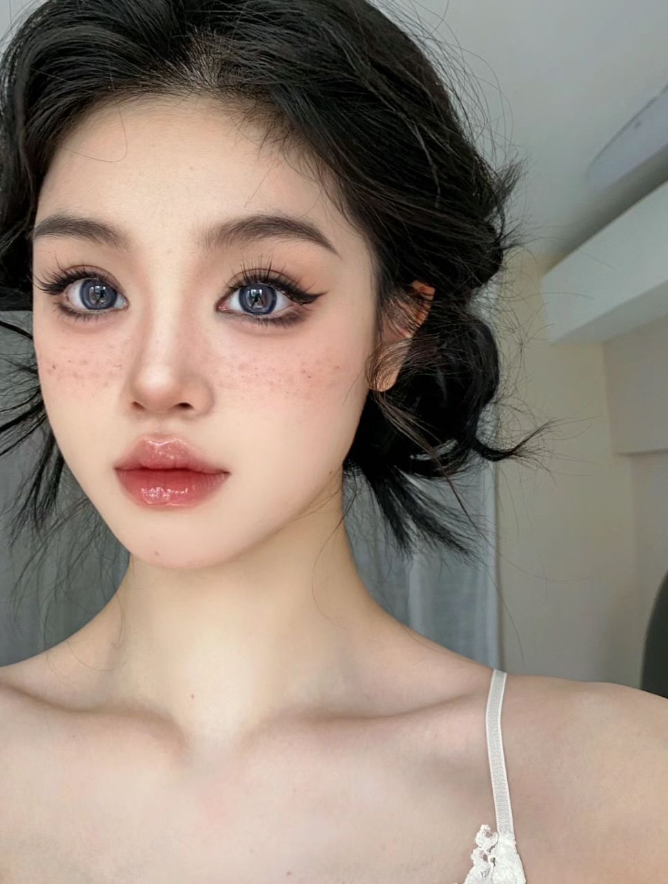 dark gray farsighted contacts hyperopia close up 2