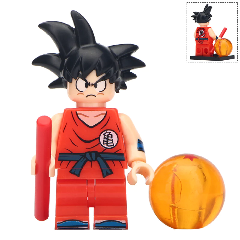 Dragon Ball Z Kid Goku Lego Mini Figura