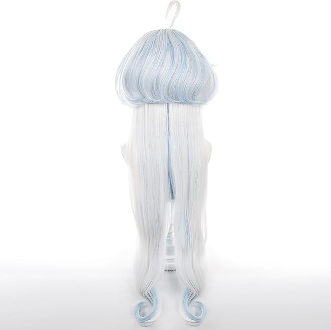 Genshin Impact-Peluca de pelo Keqing Cosplay