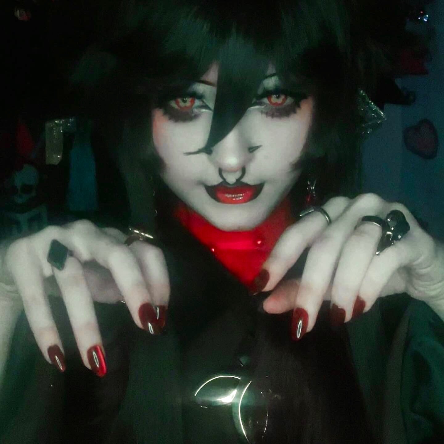 hu tao cosplay contacts close up eyes costume