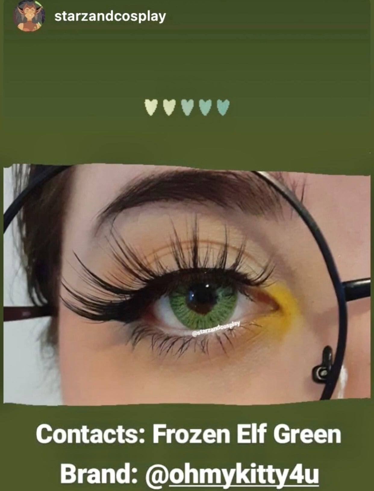 Ojos occidentales Elfo congelado Verde