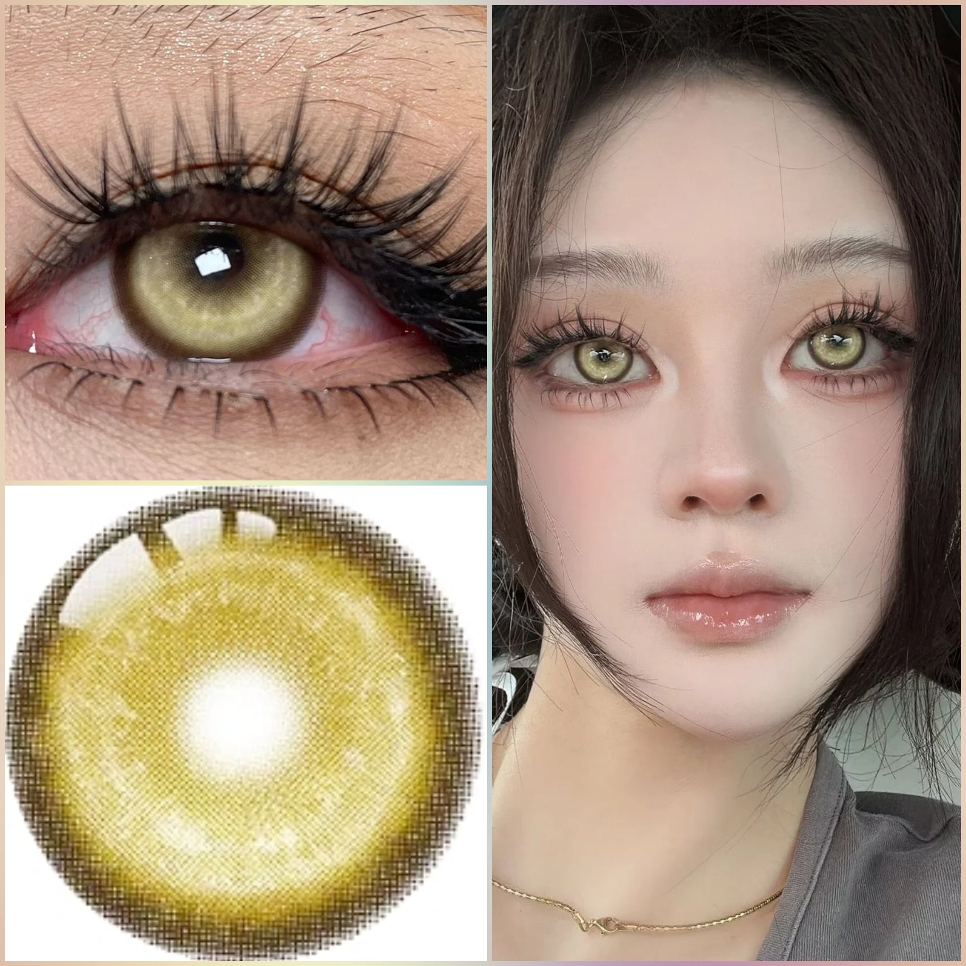 BJD Koi Brown Contact Lenses – Intense Yellowish Golden