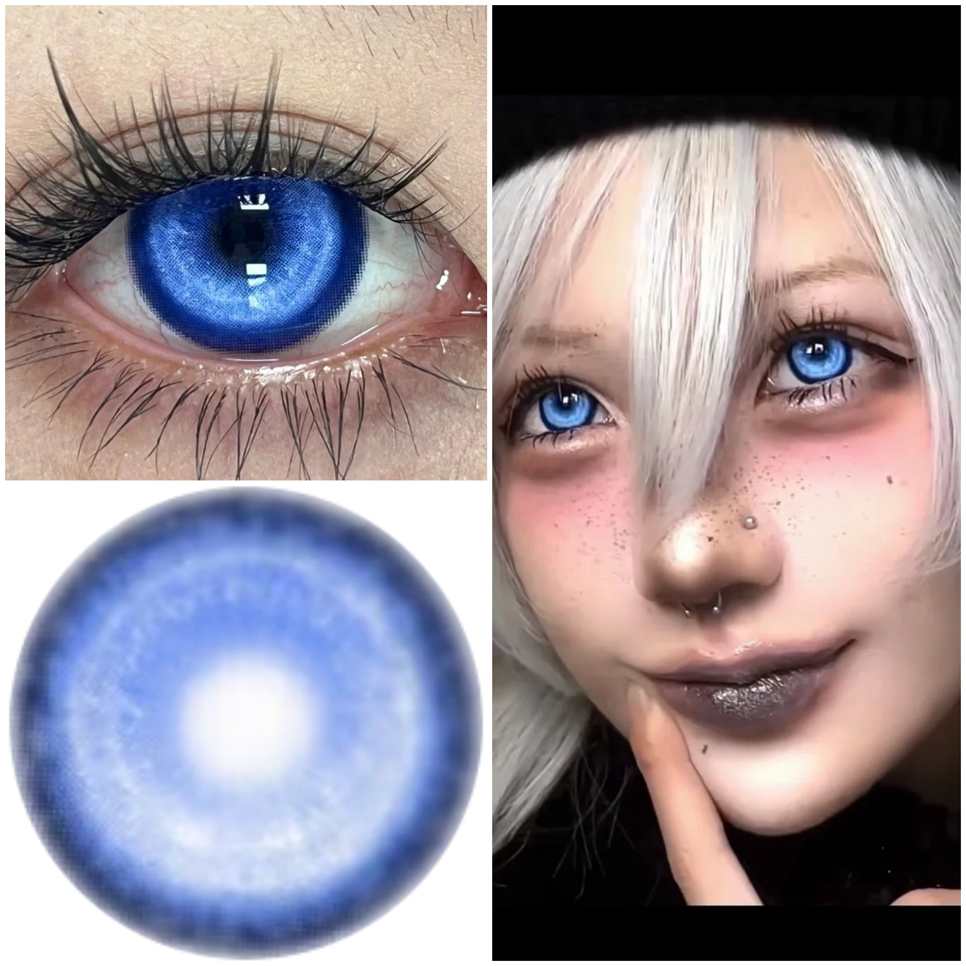 BJD Koi Brilliant Blue Contact Lenses