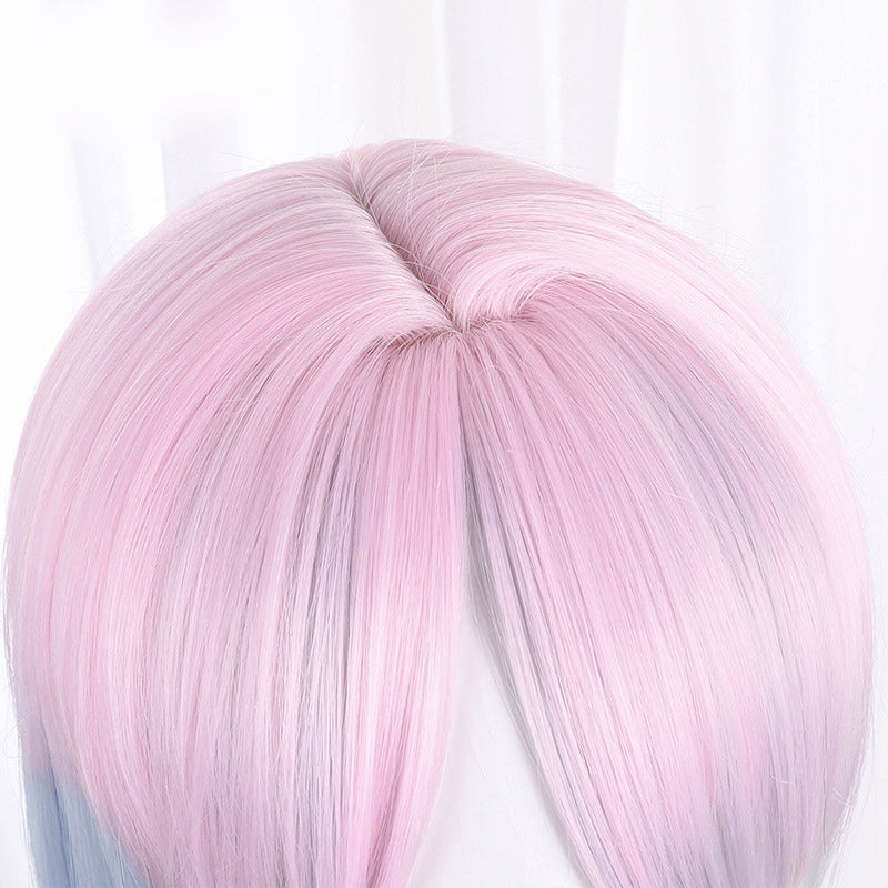 Cyberpunk- Peluca de cosplay Lucy Hair Rainbow Ombre
