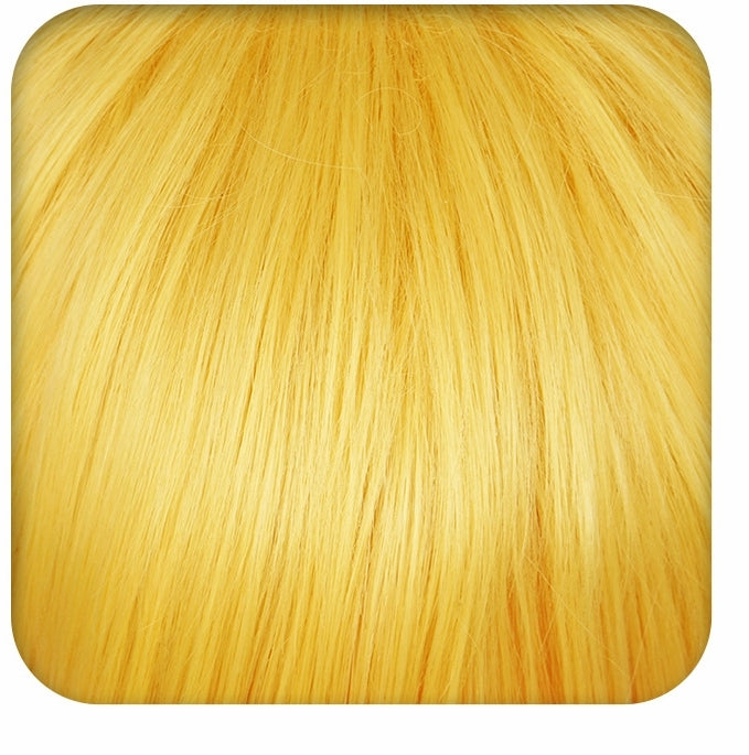 Demon Slayer-Peluca de cosplay femenina Zenitsu Agatsuma