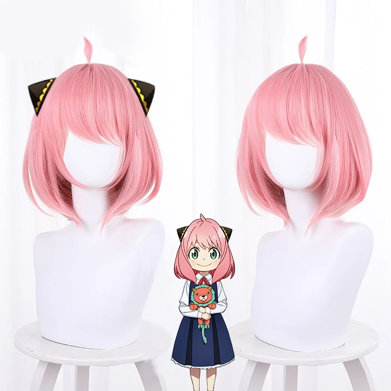 Spy x Family - Peluca de pelo para cosplay de Anya Forger