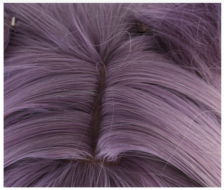 Genshin Impact-Peluca de pelo Keqing Cosplay