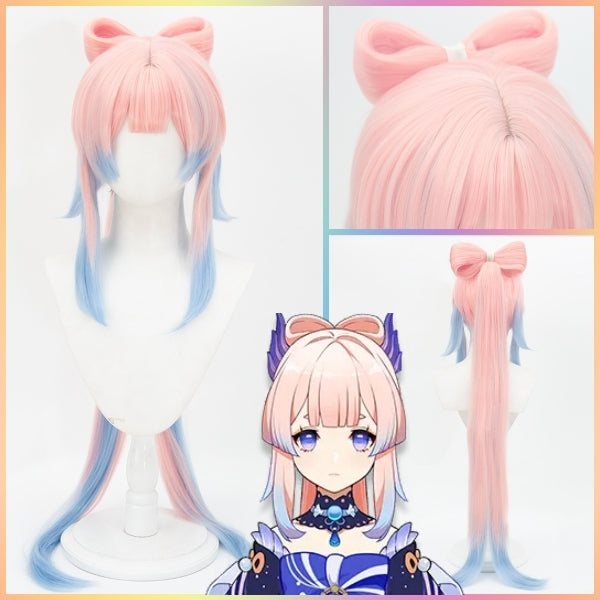 Genshin Impact - Peluca de pelo Kokomi Premium Cosplay