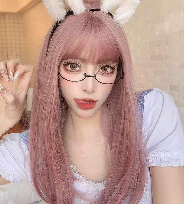 Claire (pelo liso rosa lolita de 52 cm) - Peluca lolita