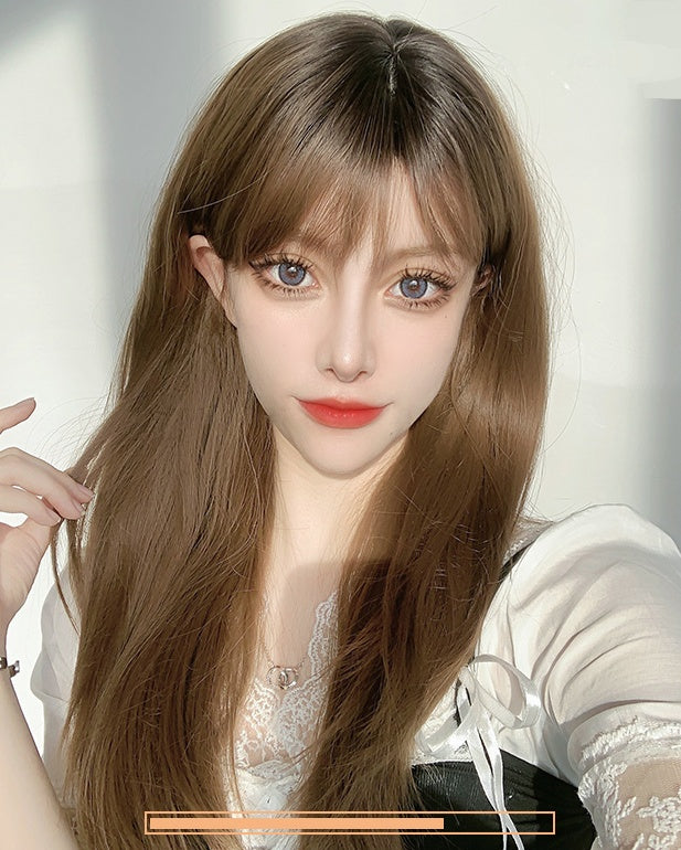 Lorraine (40cm Honey Brown Long Straight Hair) - Natural Wig