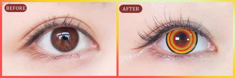 Makima Chainsaw man cosplay contact lens comparison