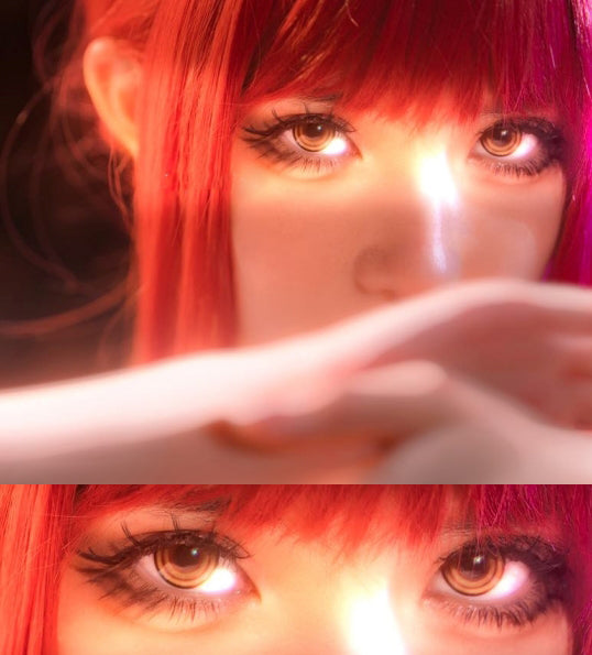 Makima Chainsaw man cosplay contact lenses
