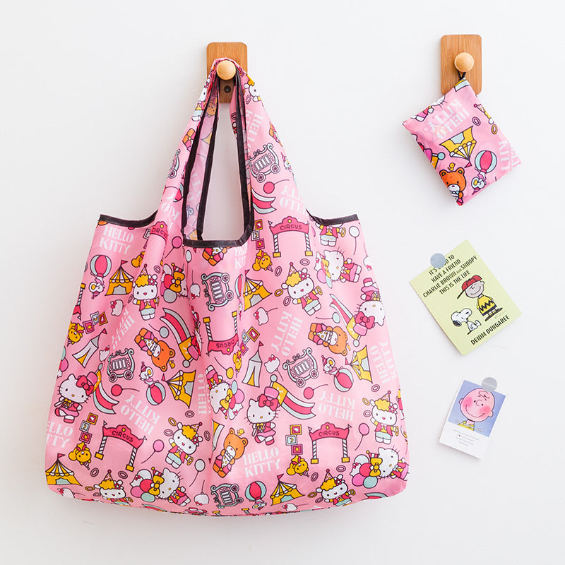 Bolsa ecológica / bolsa de reciclaje diseñada con dibujos animados (reutilizable)