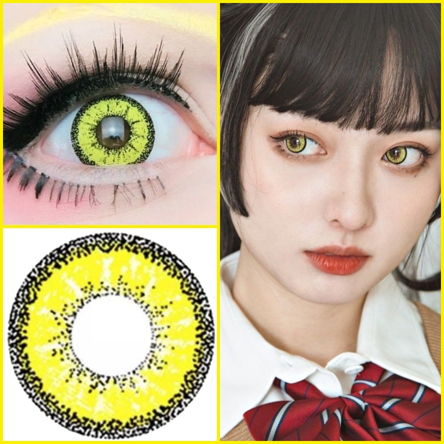 Vivid Brilliant Yellow Cosplay Contacts