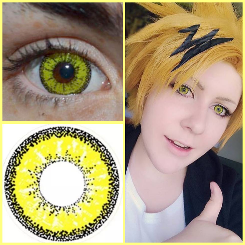 Vivid Brilliant Yellow Cosplay Contacts 1