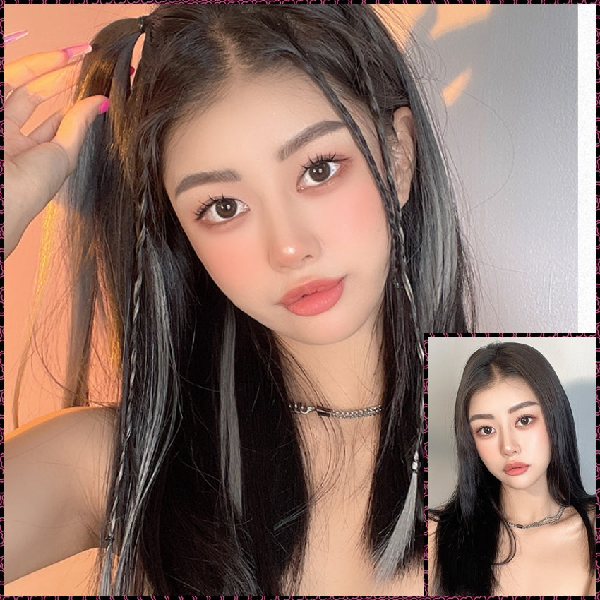 Mechón de cabello con clip de color de calidad mejorada (20 colores disponibles)