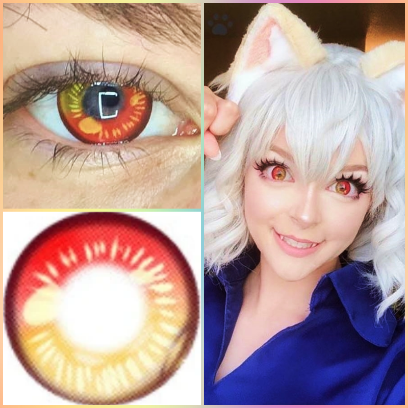 Anime Tear Green Colored Contacts, Perfect Anime Cosplay