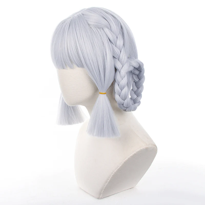 Genshin Impact - Peluca de pelo para cosplay Kamisato Ayaka Springbloom