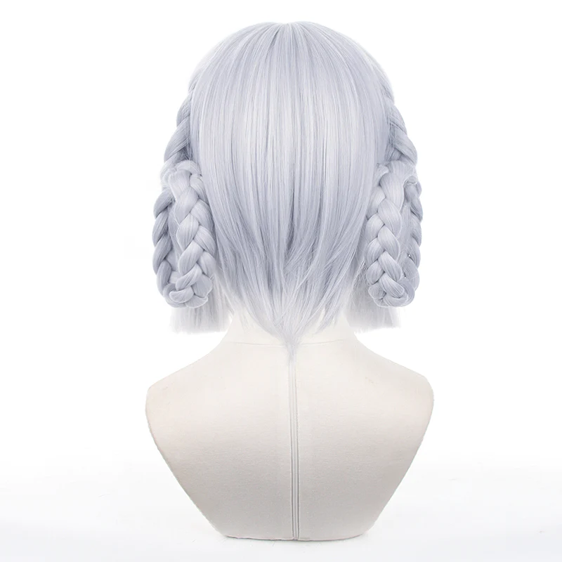 Genshin Impact - Peluca de pelo para cosplay Kamisato Ayaka Springbloom
