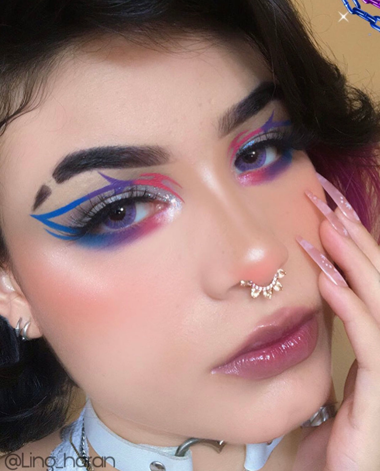 Ojos occidentales Elfo congelado Violeta