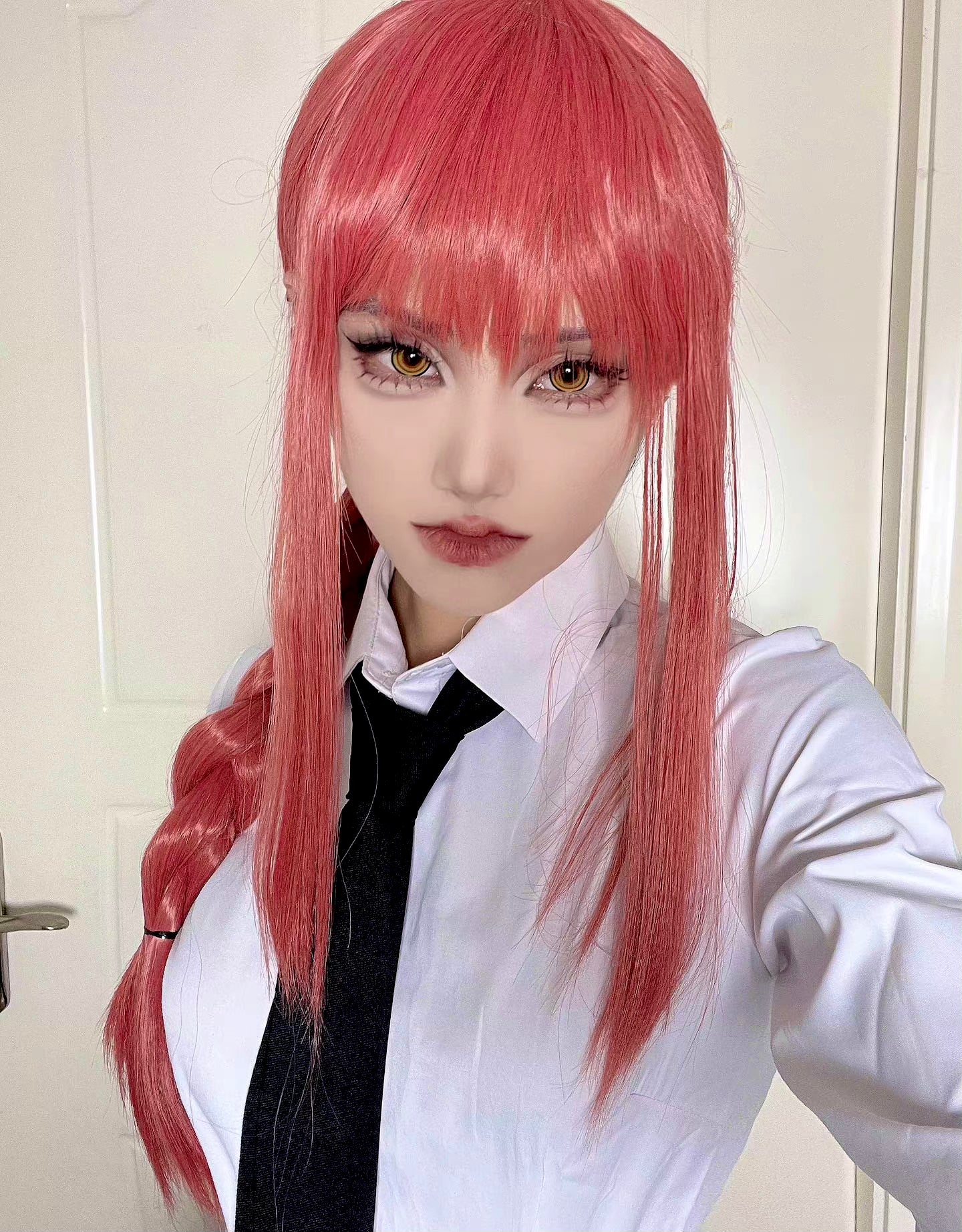 Chainsaw Man- Makima Peluca de pelo cosplay de primera calidad