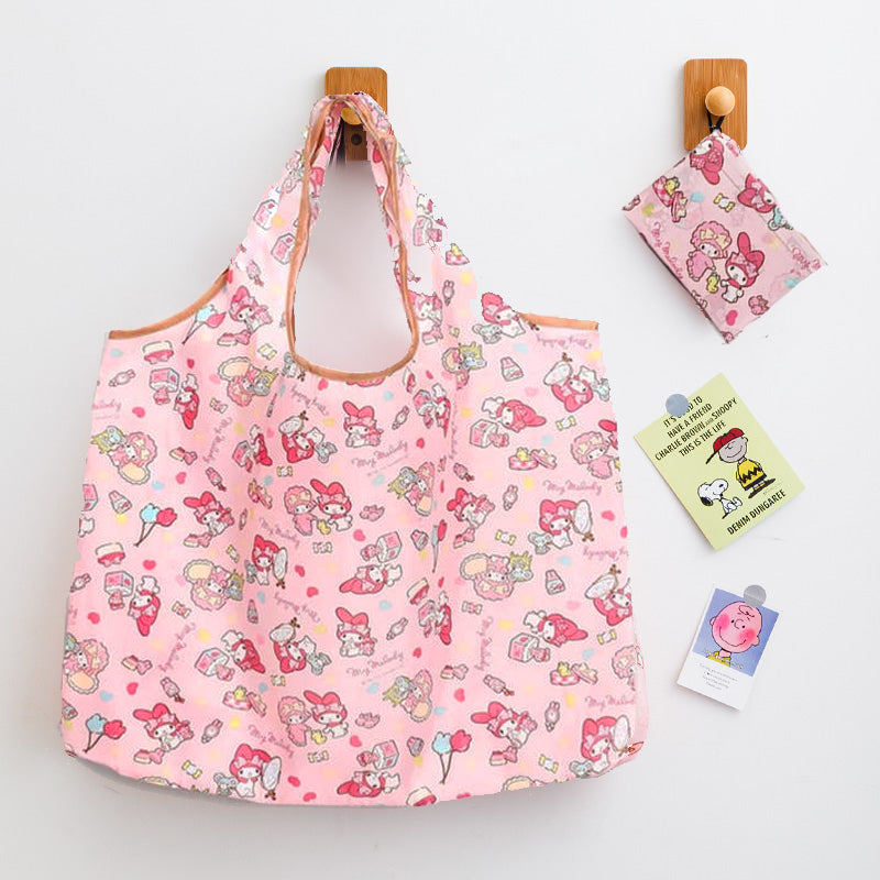 Bolsa ecológica / bolsa de reciclaje diseñada con dibujos animados (reutilizable)