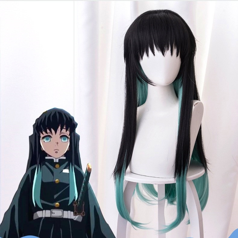 Demon Slayer - Peluca de cosplay Tokitou Muichirou