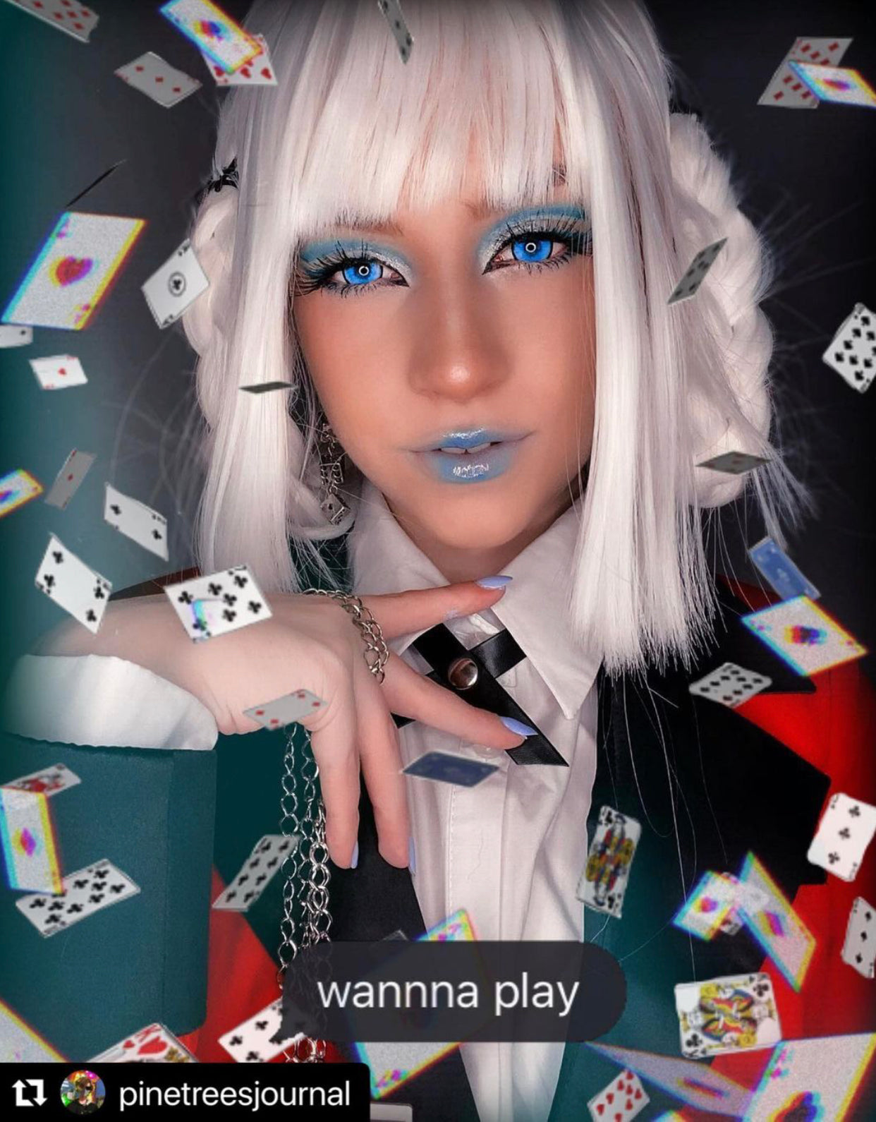 platonic aqua blue cosplay contacts anime 3