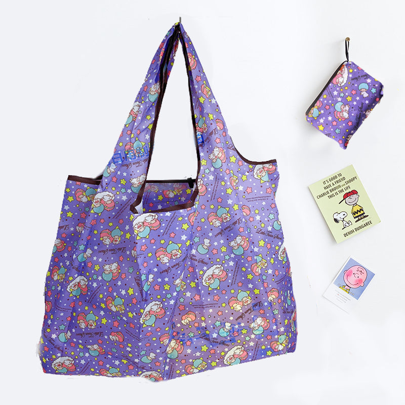 Bolsa ecológica / bolsa de reciclaje diseñada con dibujos animados (reutilizable)