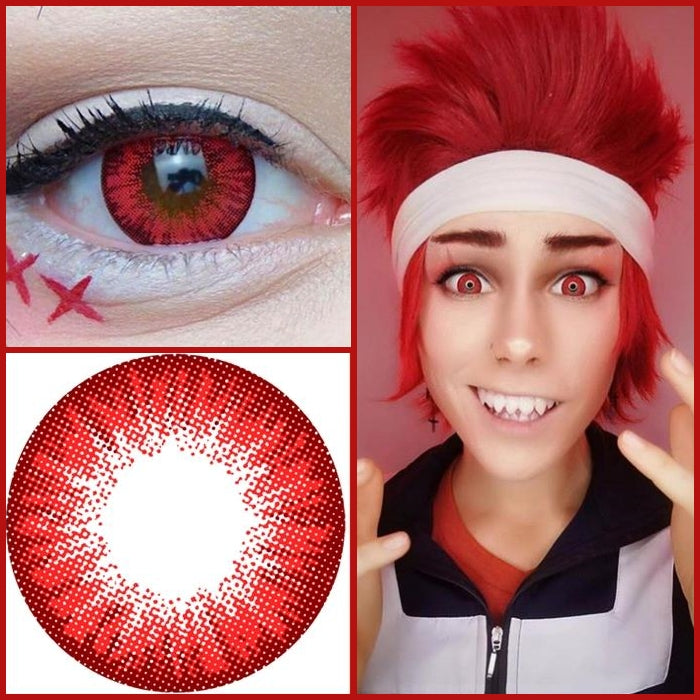 red cosplay contacts