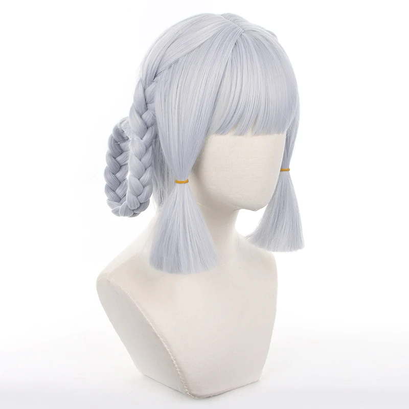 Genshin Impact - Peluca de pelo para cosplay Kamisato Ayaka Springbloom