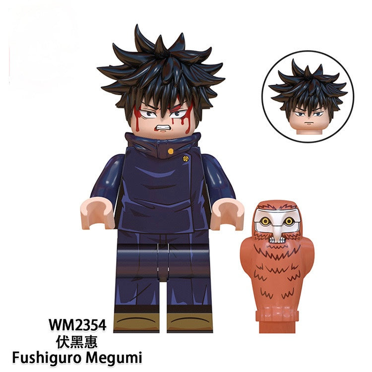 Jujutsu Kaisen Anime Gojo Saturo Yuji Itadori Nobara Lego Minifigure