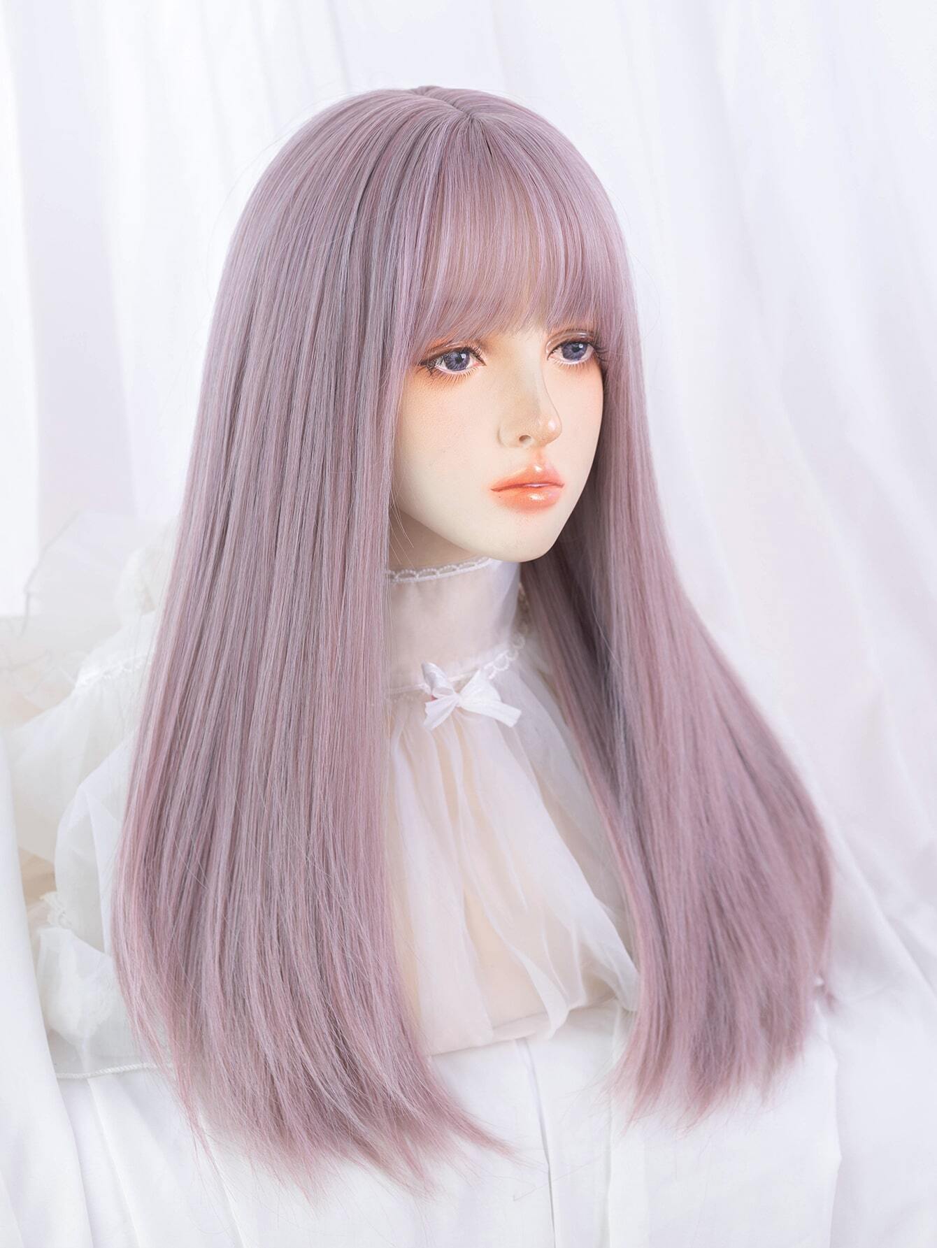 64cm Sweet Yam Purple Long Straight Hair