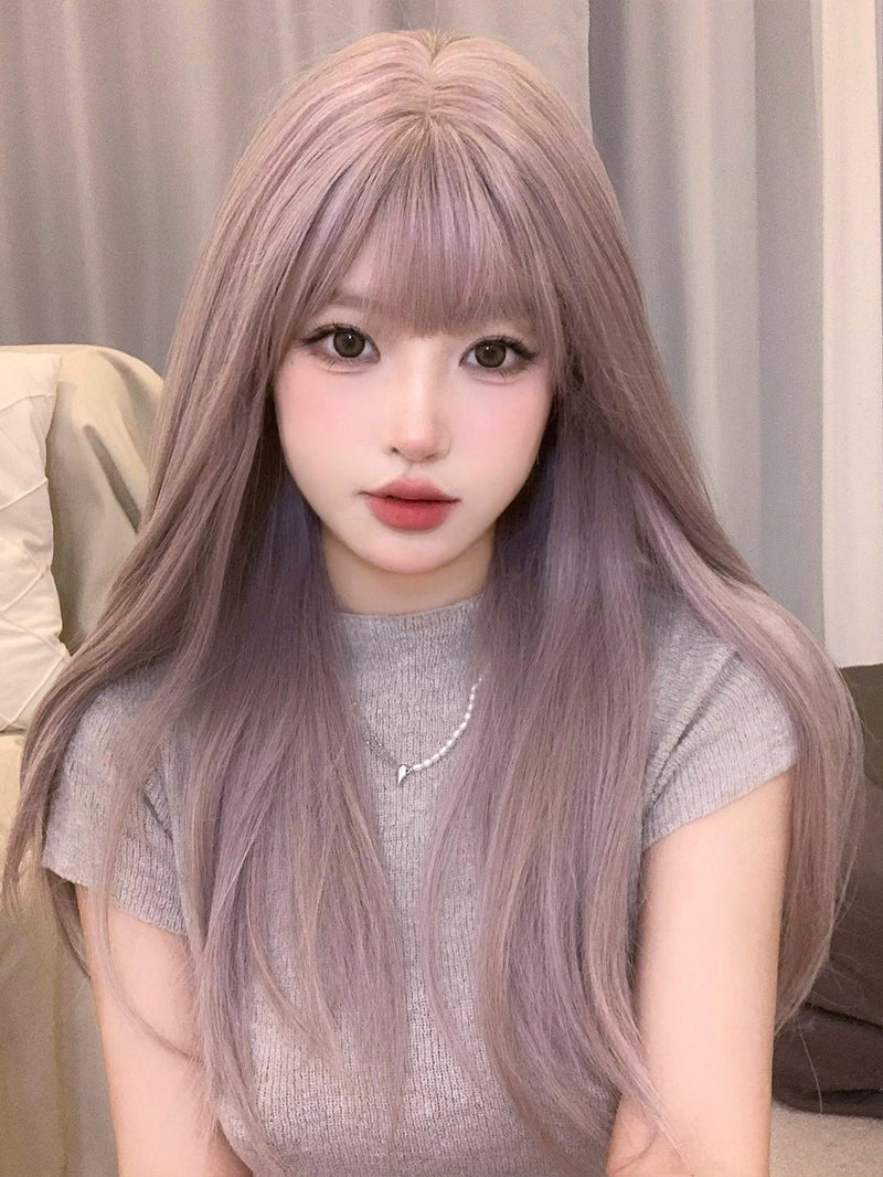 64cm Sweet Yam Purple Long Straight Hair