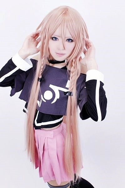 Vocaloid 3 - IA Pastel Pink Gradient Long Hair Cosplay Wig